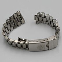 1円 タグホイヤー 303-3 純正ベルト ブレス 14ｍｍ用 シルバーカラー NSK メンズ腕時計用 SGN 2000000_画像1