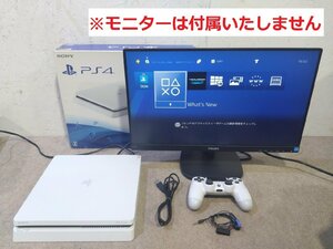 初売り 1円 SONY/ソニー PS4 PlayStation4 CUH-2100A HDD：500GB ホワイト 小型化/軽量化/ゲーム/プレステ4/プレイステーション4