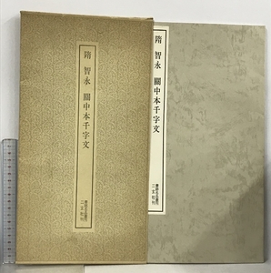 隋 智永 關中本千字文 書跡名品叢刊 99 二玄社 松井 如流