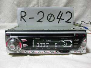 R-2042　JVC　ビクター　KD-CZ502　1Dサイズ　CDデッキ　補償付き