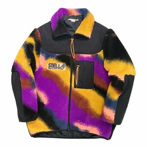 Stella McCartney ステラマッカトニー ジップアップ ボアジャケット マルチカラー メンズ フリース素材【中古】