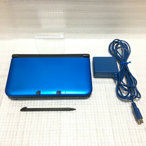 ■ 任天堂 ニンテンドー3DS LL 本体 ブルー×ブラック ACアダプター タッチペン セット 美品 3DSLL XL 白液晶