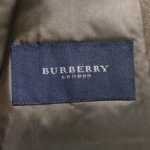 極美品XL.LLカシミヤBURBERRY LONDONピュアカシミヤ入ツイードダウンジャケットノバチェック柄ダウンコート焦茶ブラウンバーバリーロンドン_画像9