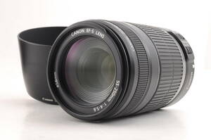 動作品 キャノン Canon EF-S 55-250mm f4-5.6 IS AF 一眼カメラレンズ フード付 管HM404