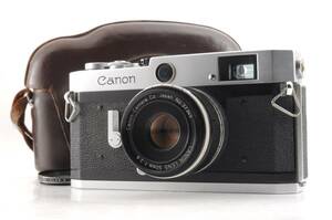 動作品 キャノン Canon P Populaire ポピュレール ボディ MF レンジファインダー フィルムカメラ ケース付 管HM412