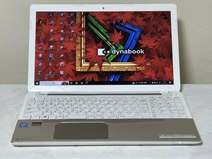 TOSHIBA dynabook T554/45KG Corei3-4005U 1.7GHz メモリー4GB HDD750GB Win10リカバリー