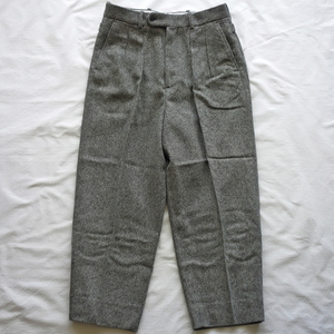 Steven Alan BRS EY IN 2PLEATED DRESS TROUSERS スラックス ワイド シルエット ドレス パンツ Sサイズ 2022年製 ミディアムグレー 中古品