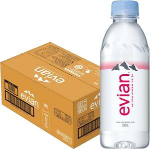 伊藤園 evian(エビアン) 硬水 ミネラルウォーター ペットボトル 330ml×24本 [正規輸入品]