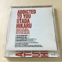 宇多田ヒカル 1MaxiCD「ADDICTED TO YOU」_画像2