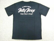 新品 ベティーブープ/Betty Boop 半袖Ｔシャツ黒L メンズ レディース アメカジ アニメ キャラ ベティーちゃん ロゴＴ 激カワ メール便可 夏_画像2