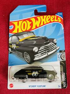 ホットウィール 47 CHEVY FLEETLINE Moon Eyes BLACK シェビー フリートライン ムーンアイズ 2022 Nアソート