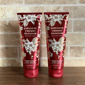 バスアンドボディワークス ボディクリーム 2本セット 人気 ジャパニーズチェリーブロッサム BATH & BODY WORKS BBW アメリカ USA