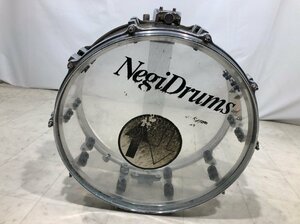 Negi Drum ネギ ドラム クリア スネア アクリル 打楽器●E123C876