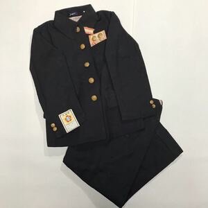 O598　中古品　乃木服　アンティーク　昭和レトロ　時代資料　学生服　制服　桜　レトロボタン　希少　セットアップ　　