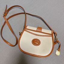 DOONEY&BOURKE ショルダーバッグ レザー シボ革 アヒル 白 _画像1