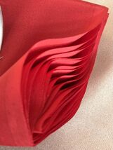 和装小物　着物の八掛地　テイジンシルパール　美珠八掛地　ポリエステル100%　赤色　新品保管品_画像4