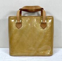 1円〜 LOUIS VUITTON ルイヴィトン ヒューストン ヴェルニ モノグラムマット LV ハンドバッグ トートバッグ LW0969 レディース エナメル _画像2