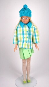 ビンテージ スキッパー 人形 「Plaid City」 洋服セット マテル社 Mattel 1963年 着せ替え人形 洋服付 当時物 バービー Skipper HBY-DSK1