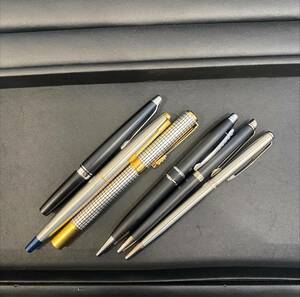 #3815 万年筆 ボールペン まとめ PARKER PILOT WATERMAN CROSS 計6点 筆記未確認