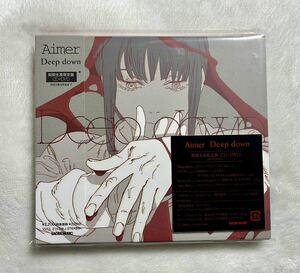 Aimer/Deep down (期間生産限定盤) CD+DVD、TVアニメ『チェンソーマン』描きおろしイラスト使用三方背ケース＆イラスト使用ミニポスター付