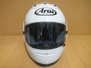 中古 Arai アライ シグネットRR SIGNET-RR ホワイト/白 サイズL(59・60) フルフェイスヘルメット 当時物 旧車等に!!