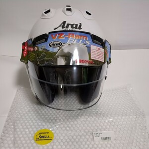 Arai VZ-RAM PLUS Mサイズ（57-58cm） グラスホワイト＋ピンロックシート・PSサンバイザー