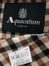 【送料込】Aquascutum アクアスキュータム コート Mサイズ グレー ライナー取り外し可 毛100％ 日本製 ロングコート ベルトあり 6431769_画像6