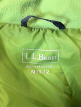 【送料込】【男の子用】L.L.Bean エルエルビーン ダウン 140cm M(10-12) ネイビー×黄緑 フェザー混 フード アウター 冬物 s3406207_画像4