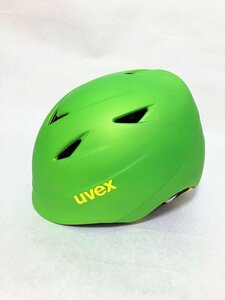 【送料込】【男の子用】uvex ウベックス　スノーヘルメット 記載サイズ54～58 黄緑×イエロー×ブラック他 顎ベルトサイズ調整可 s3406221