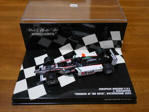 即決 1/43 ミニチャンプス ミナルディ F1X2 J.フェルスタッペン ツーシーターF1 2003 LE3312pcs