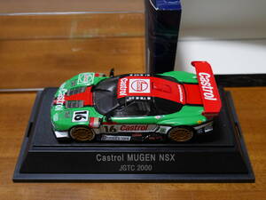 即決 1/43 エブロ カストロール 無限 NSX JGTC2000 中子修・道上龍