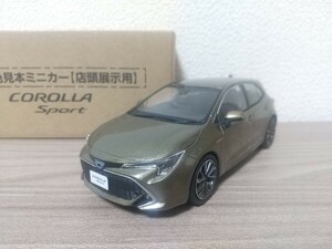 1/30 トヨタ カローラスポーツ カラーサンプルミニカー オキサイドブロンズメタリック 非売品 箱付