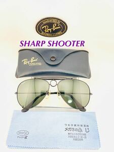 QA248 レイバン SHARP SHOOTER 58□14 Black Metal ボシュロム製　ビンテージ　サングラス　超希少　B&L RayBan USA シャープ　シューター