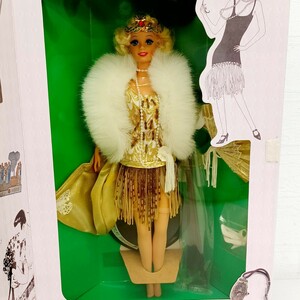 155 ★未開封★ the Great Eras Collection 1920's FLAPPER フラッパー バービー MATTEL マテル バービー人形 人形 ドール ファー 箱付 WK