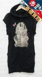 7T8034/ヒステリックグラマー ガールプリント ノースリーブパーカー HYSTERIC GLAMOUR