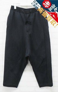 3P4767/DEVOA 23ss Dropcrotch cropped pants quilted cotton polyester PTN-DKKL デヴォア キルテッドクロップドパンツ