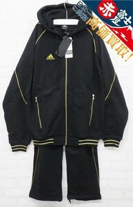 7T8583/未使用品 adidas スウェットジップパーカー 上下 セットアップ アディダス