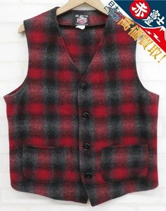 7T8233/johnson woolen mills ウールナイロンベスト USA製 ジョンソンウォーレンミルズ