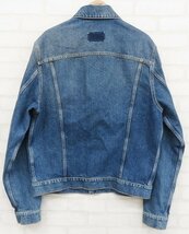 7T1854/MAISON MARGIELA 10 S50AM0483 S30561 ウォッシュ加工オーバーサイズデニムジャケット メゾンマルジェラ Gジャン_画像3