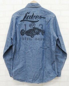 7T8027/未使用品 FREEWHEELERS The LAKES Sweet Sixteen 1833006 フリーホイーラーズ ワークシャツ