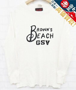 7T8441/BROWN'S BEACH×Gangsterville MOONSHINE GANG-L/S T-SHIRT ブラウンズビーチ ギャングスタービル フライスTシャツ