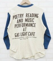 7T8803【クリックポスト対応】FREEWHEELERS 1961 GASLIGHT MUSIC PERFORMANCE 8分袖Tシャツ フリーホイーラーズ_画像3