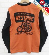 7T8063/未使用品 WESTRIDE RUMBLING STADIUM LONG SLEEVE TEE ウエストライド 長袖Tシャツ_画像1