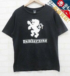 7T8160【クリックポスト対応】NUMBER (N)INE ライオンプリント 半袖Tシャツ ナンバーナイン