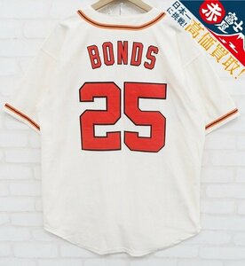 7T8457/ミッチェル&ネス MLB サンフランシスコジャイアンツ バリーボンズ選手 背番号25 ユニフォーム MITCHELL&NESS ベースボールシャツ