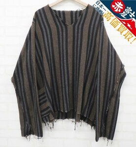 7T8881/SUNSEA Shrinkage V-Neck 22A23 サンシー ウールカットオフVネックセーター