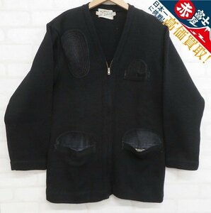 7T8264/OCTONEK suede switch shooting knitted cardigan Okt neck hunting Vintage 