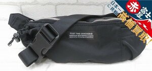 1B6035-2/ unused goods foot the coacher×PORTER ANARCHO WAIST BAG foot The Coach .- Porter waist bag body bag 