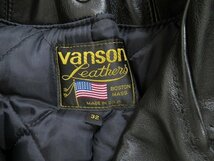 3J3063/未使用品 VANSON C2 ライダース USA製 バンソン レザージャケット_画像4