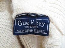 7T8261/GUERNSEY WOOLENS ウールニット セーター 英国製 ガンジーウーレンズ_画像4